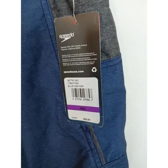 Mens Swim Speedo Size XXL  Marina Sport 9"  Shorts UPF 50+  Traveler Org $42 - Picture 5 of 7